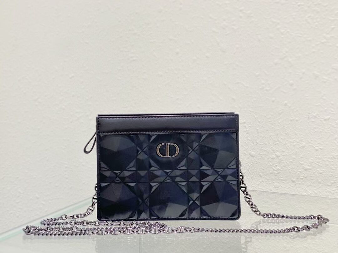 DIOR MINI BOBBY BAG Cannage Calfskin C2806 black