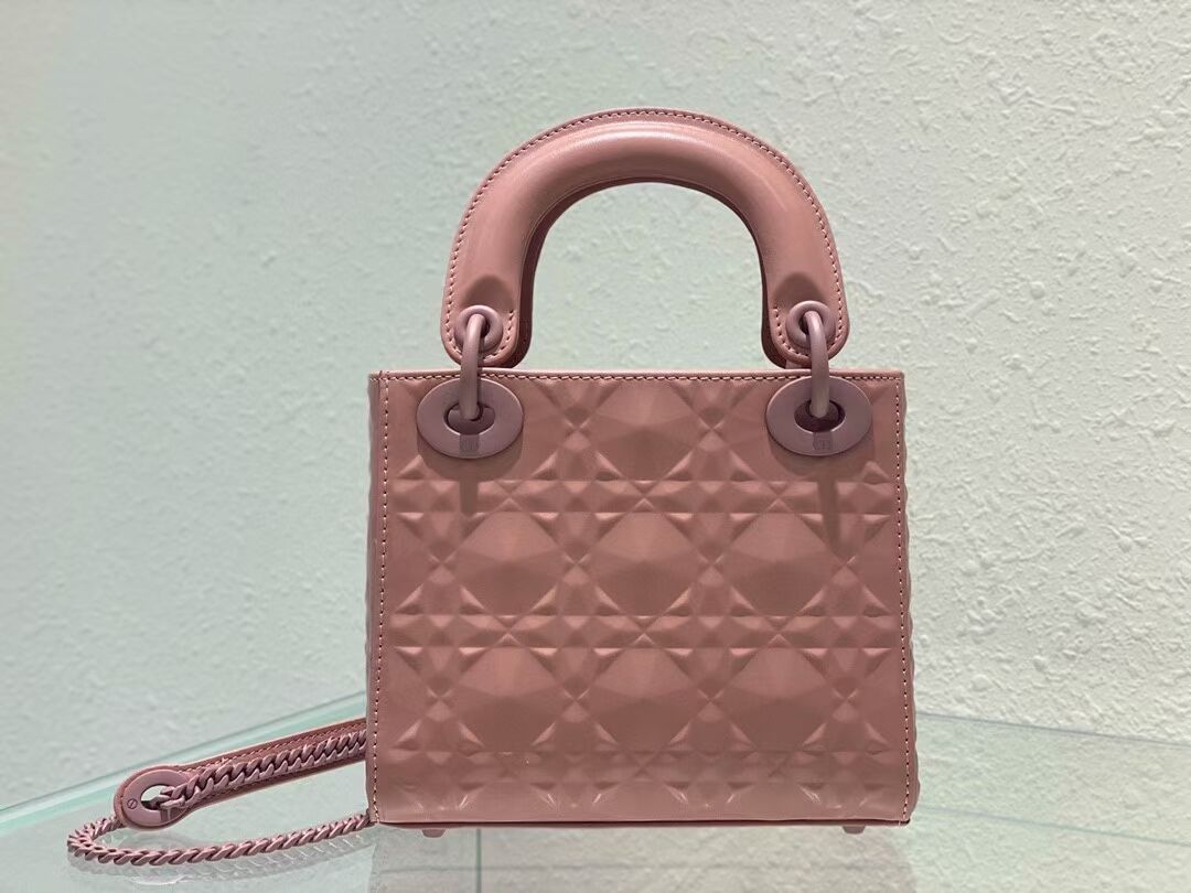 MINI LADY DIOR BAG Cannage Calfskin C2815 pink