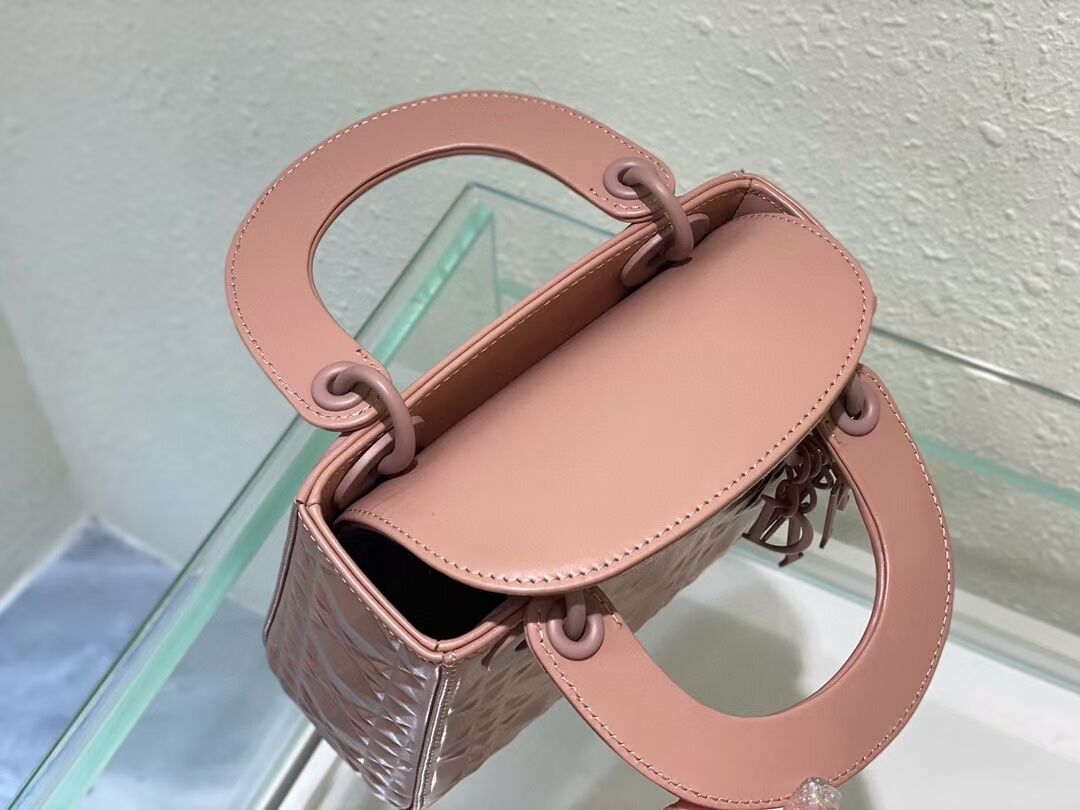 MINI LADY DIOR BAG Cannage Calfskin C2815 pink