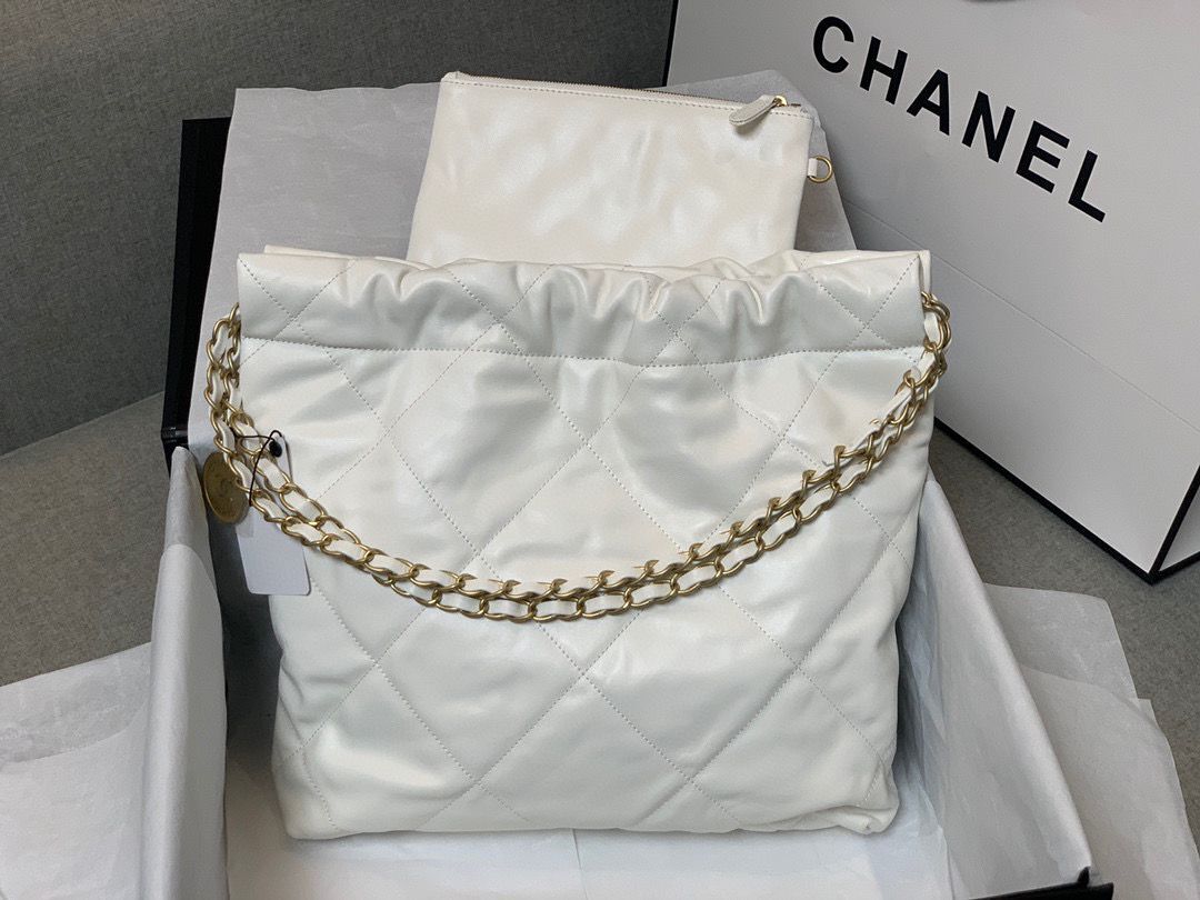 Chanel Calf leather shopping bag AS3261 White