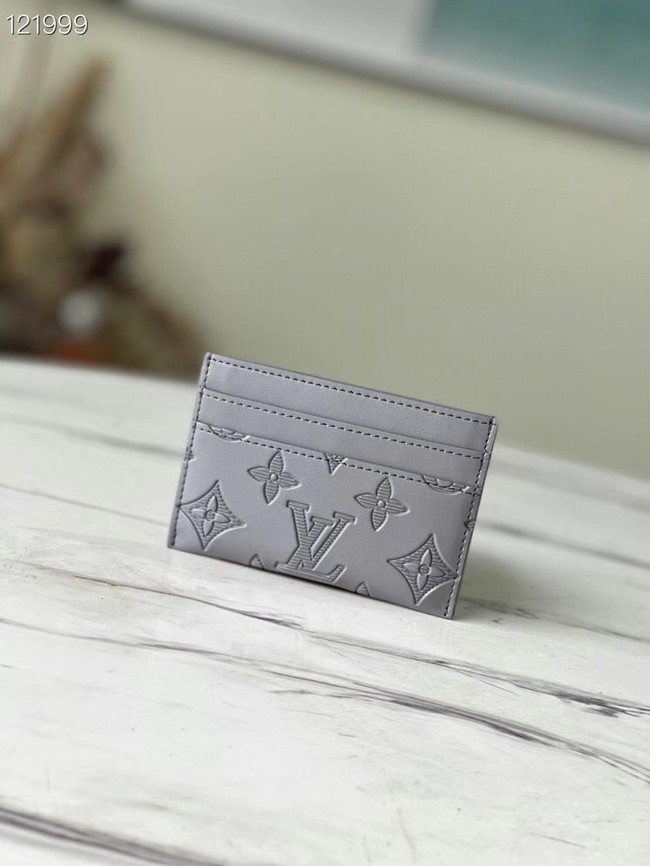 Louis Vuitton DOUBLE CARD HOLDER M81381 Anthracite gray