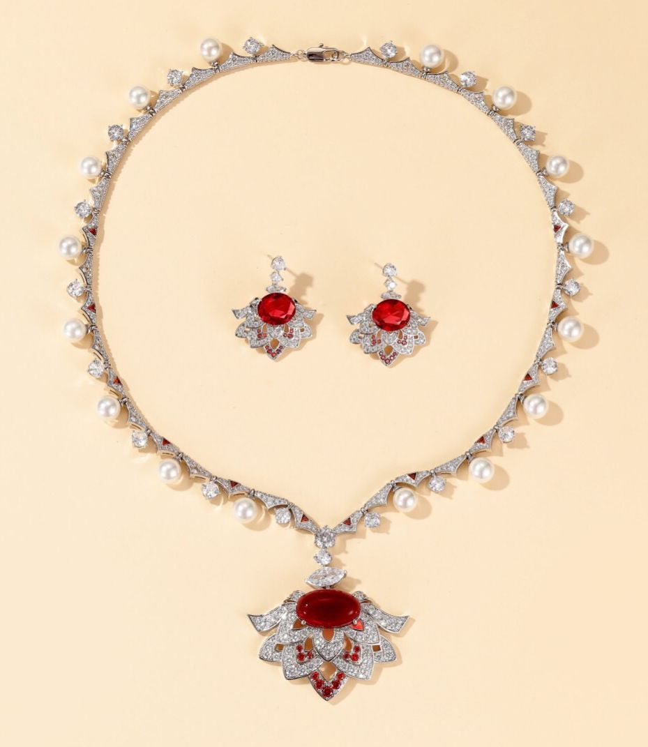 BVLGARI Necklace & Earrings One Set BNE11239