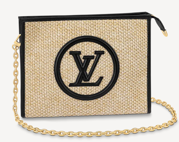 Louis Vuitton TOILETRY POUCH ON CHAIN M81366 black