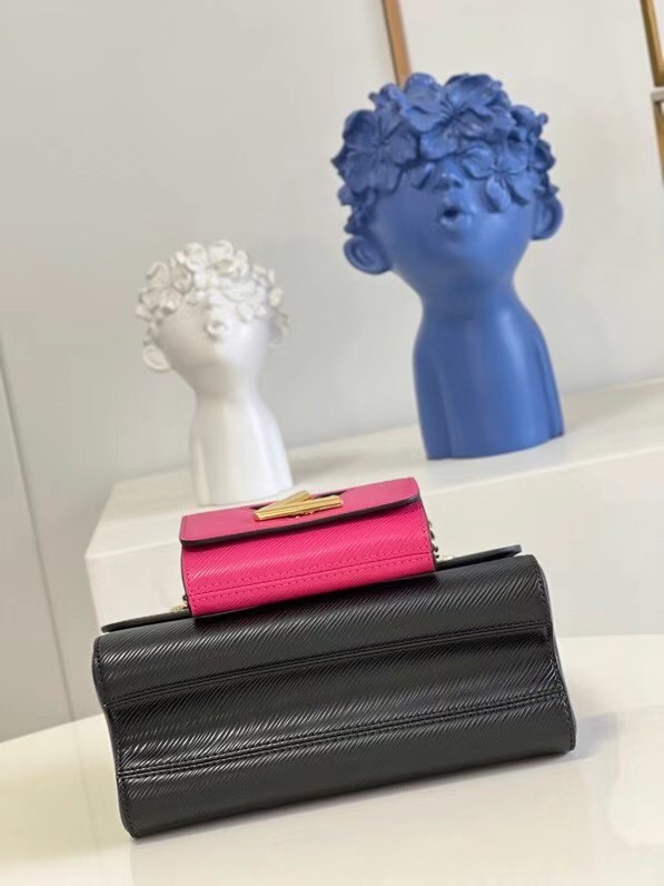 Louis Vuitton TWIST PM M59886 Black / Fuchsia