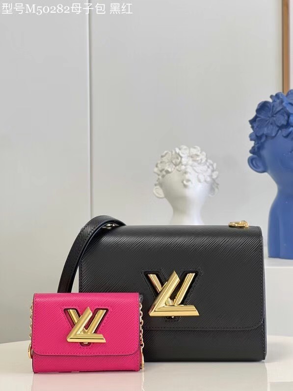 Louis Vuitton TWIST PM M59886 Black & rose