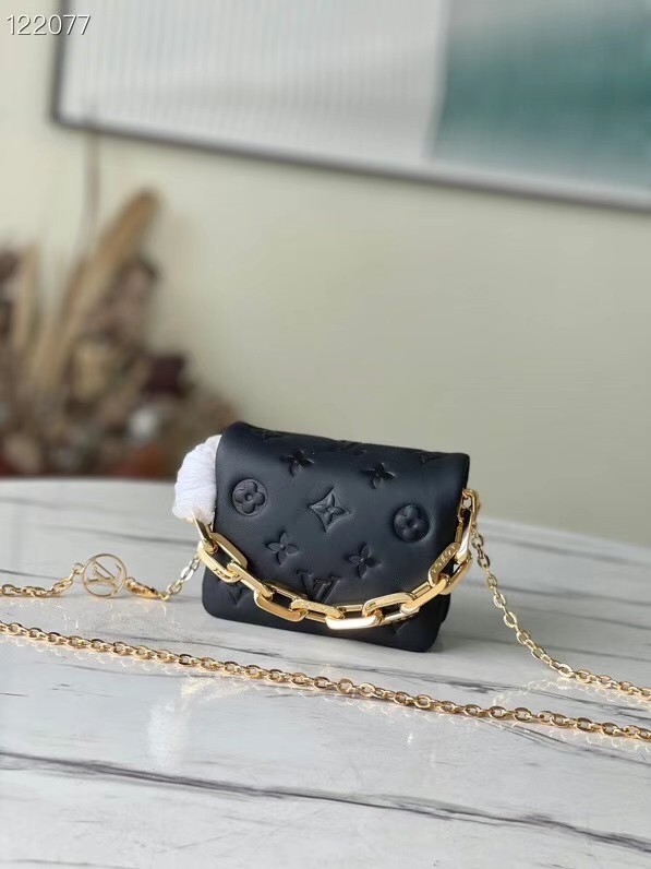 Louis vuitton WALLET ON STRAP BUBBLEGRAM M81125 black