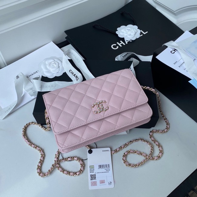 Chanel Grained Calfskin small Shoulder Bag AP33814 pink