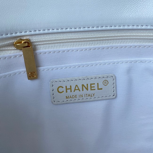 Chanel lambskin Shoulder Bag AS2563 white