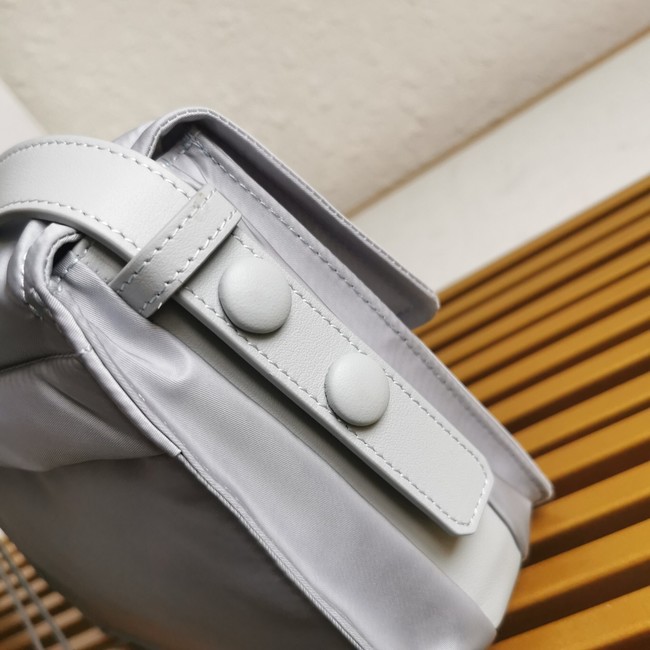 Prada Re-Nylon shoulder strap 1BD313 light gray