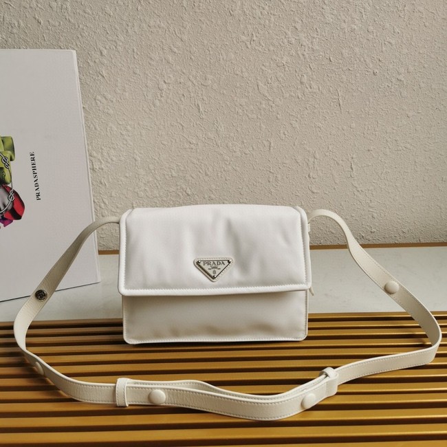 Prada Re-Nylon shoulder strap 1BD313 white