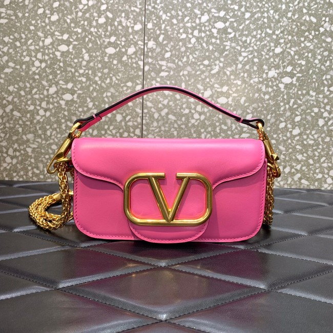 VALENTINO GARAVANI MINI LOCO Calf leather Shoulder Bag 1W2B0K rose