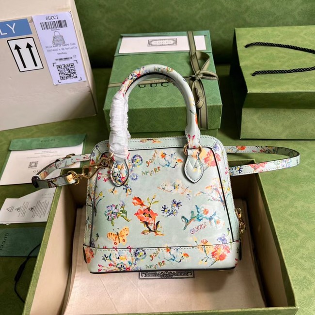 Gucci Horsebit 1955 mini top handle bag 640716 light blue