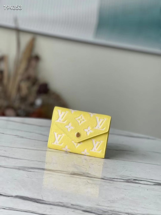 Louis Vuitton VICTORINE WALLET M81428 Lemon Curd Yellow