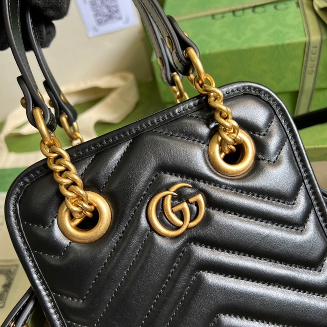 Gucci GG Marmont matelasse mini bag 696123 black