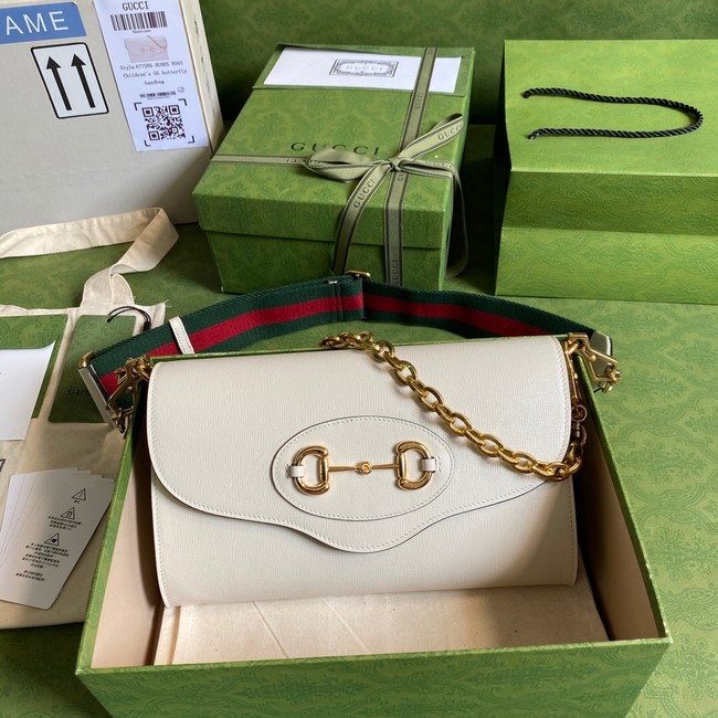 Gucci Horsebit 1955 small bag 677286 white