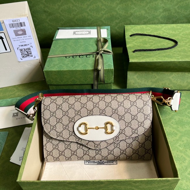 Gucci Horsebit 1955 small bag 677286 white