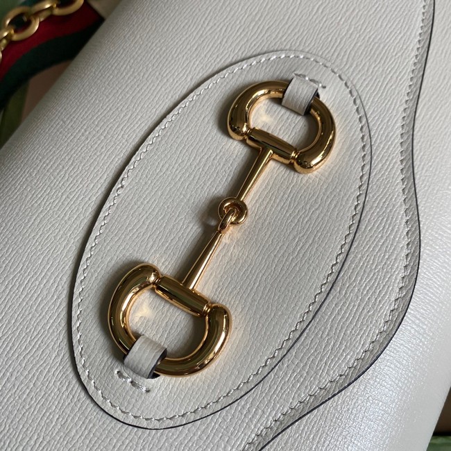 Gucci Horsebit 1955 small bag 677286 white