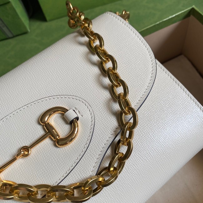 Gucci Horsebit 1955 small bag 677286 white