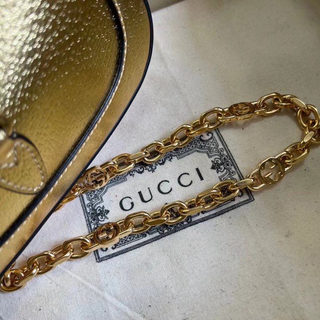 Gucci Jackie 1961 lame mini bag 675799 gold