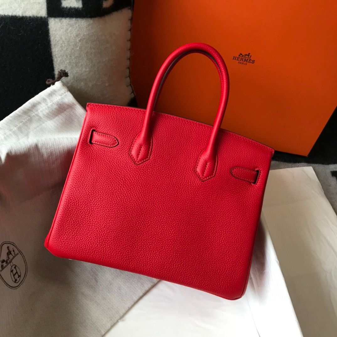 Hermes original Togo Leather HB25O Red