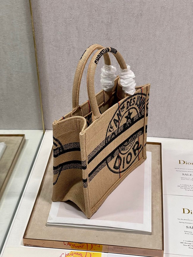 SMALL DIOR BOOK TOTE Embroidery C1331-10