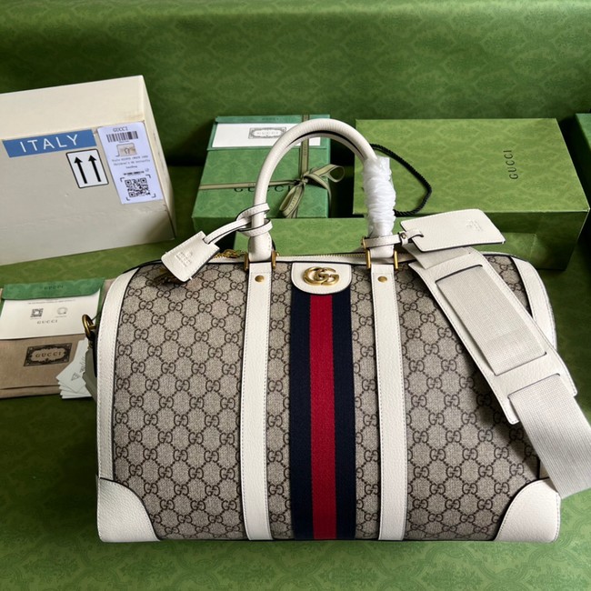 Gucci Jumbo GG large duffle bag 696039 white