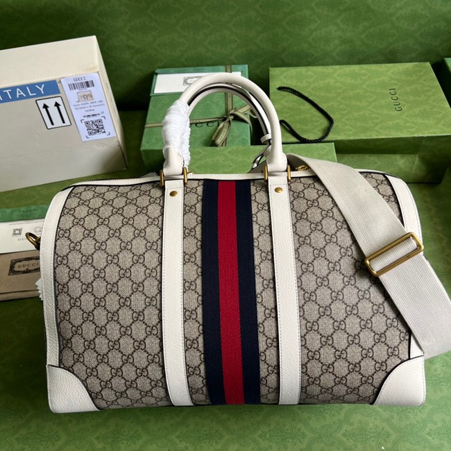 Gucci Jumbo GG large duffle bag 696039 white