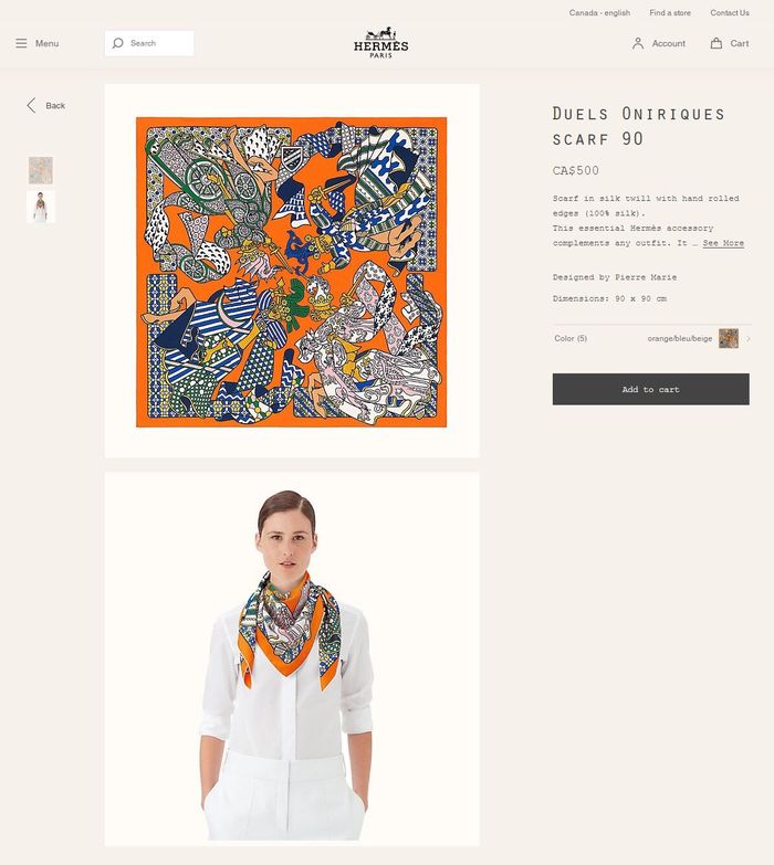 Hermes Scarf HMS00091