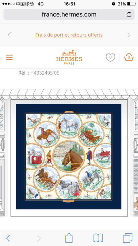 Hermes Scarf HMS00214