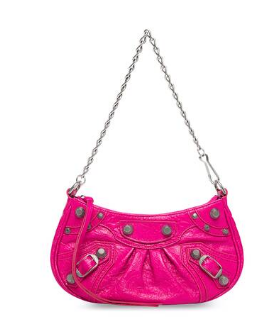 Balenciaga LE CAGOLE MINI PURSE WITH CHAIN 6958141 bright pink