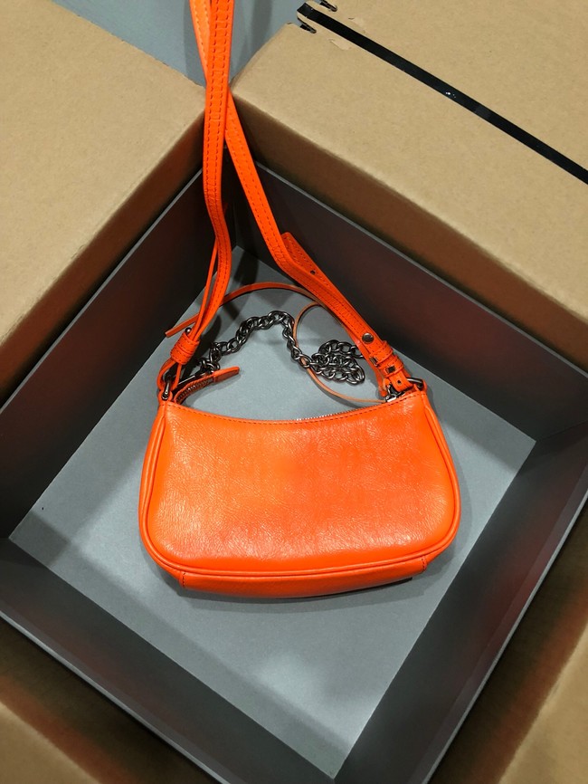 Balenciaga LE CAGOLE MINI PURSE WITH CHAIN 6958141 orange