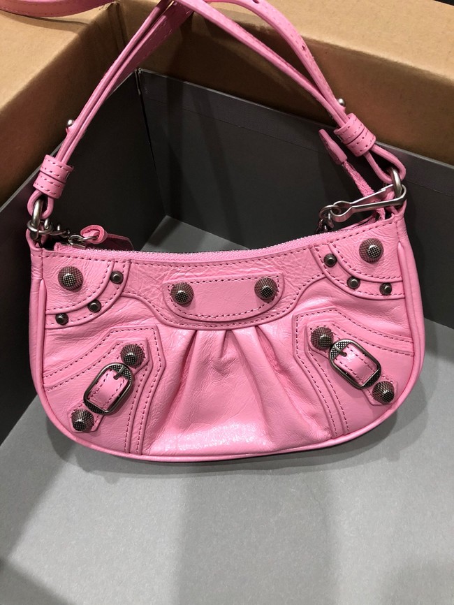 Balenciaga LE CAGOLE MINI PURSE WITH CHAIN 6958141 pink