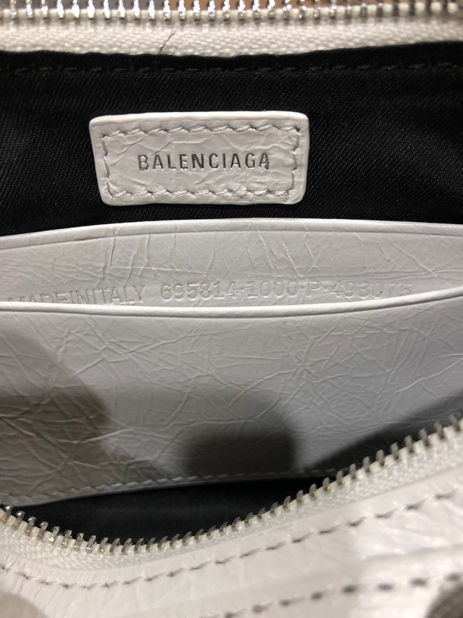 Balenciaga LE CAGOLE MINI PURSE WITH CHAIN 6958141 white