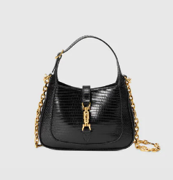 Gucci Jackie 1961 lizard mini bag 675799 black