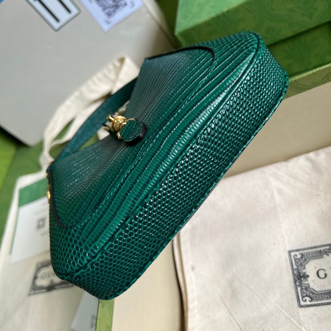 Gucci Jackie 1961 lizard mini bag 675799 green