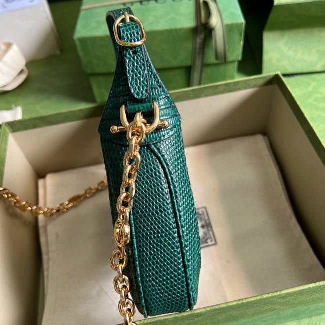 Gucci Jackie 1961 lizard mini bag 675799 green