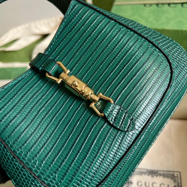 Gucci Jackie 1961 lizard mini bag 675799 green