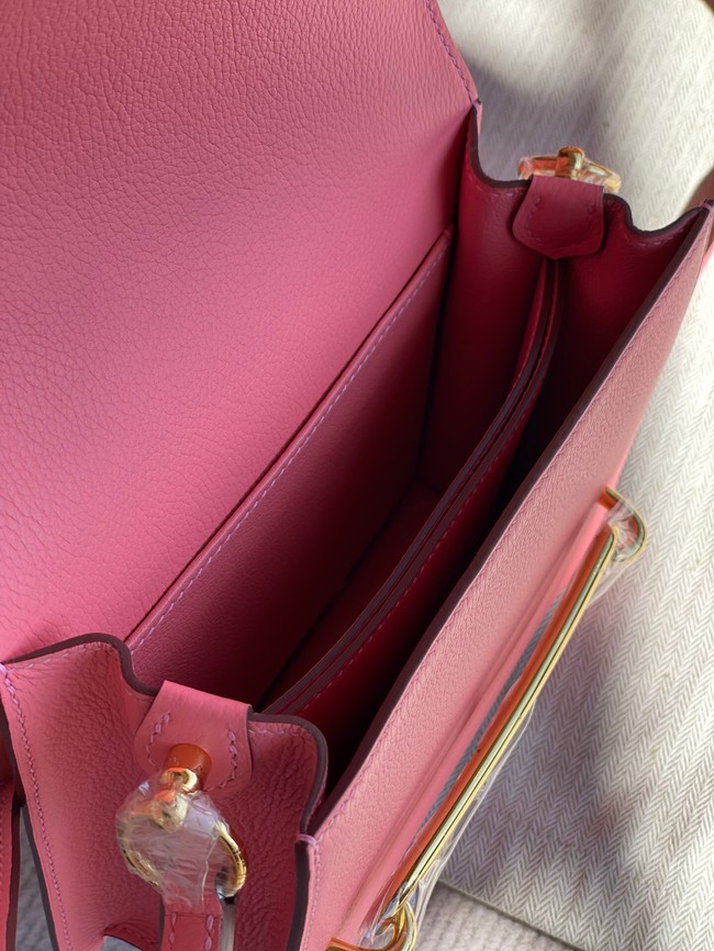 Hermes Roulis 19cm Evercolor 9D H9003 pink&Gold