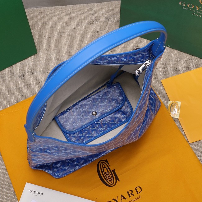 Goyard Calfskin Leather hobo bag G9983 blue