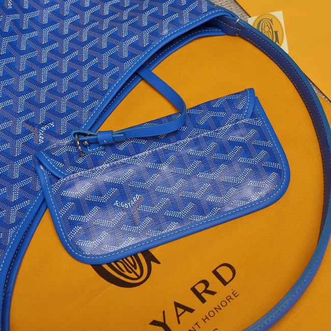 Goyard Calfskin Leather hobo bag G9983 blue