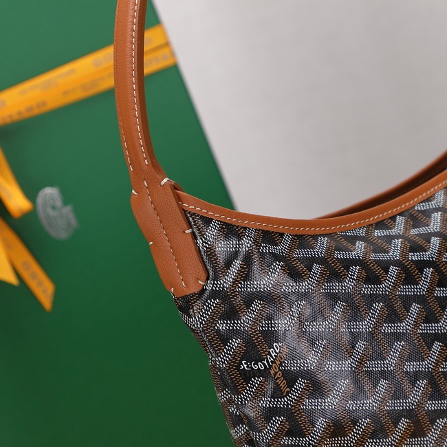 Goyard Calfskin Leather hobo bag G9983 brown