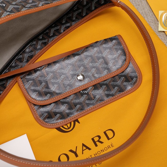 Goyard Calfskin Leather hobo bag G9983 brown