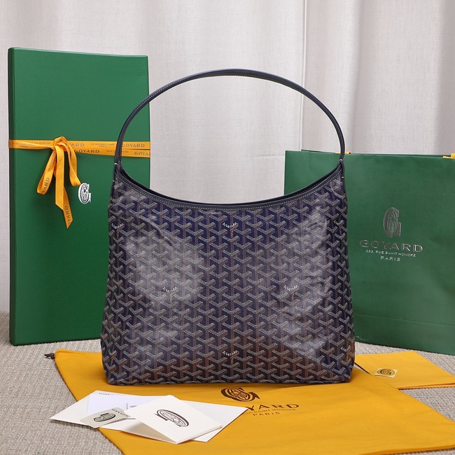 Goyard Calfskin Leather hobo bag G9983 dark blue