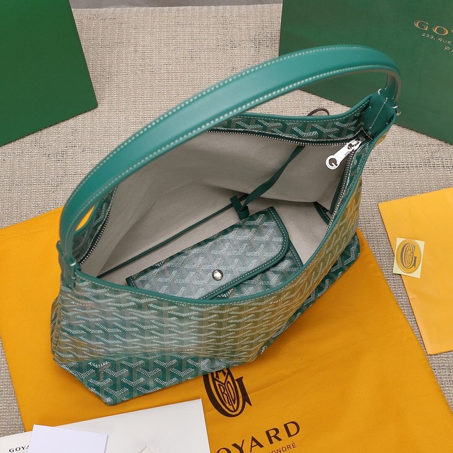 Goyard Calfskin Leather hobo bag G9983 green