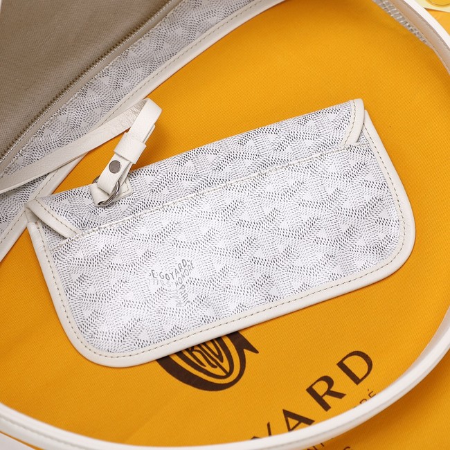 Goyard Calfskin Leather hobo bag G9983 white 