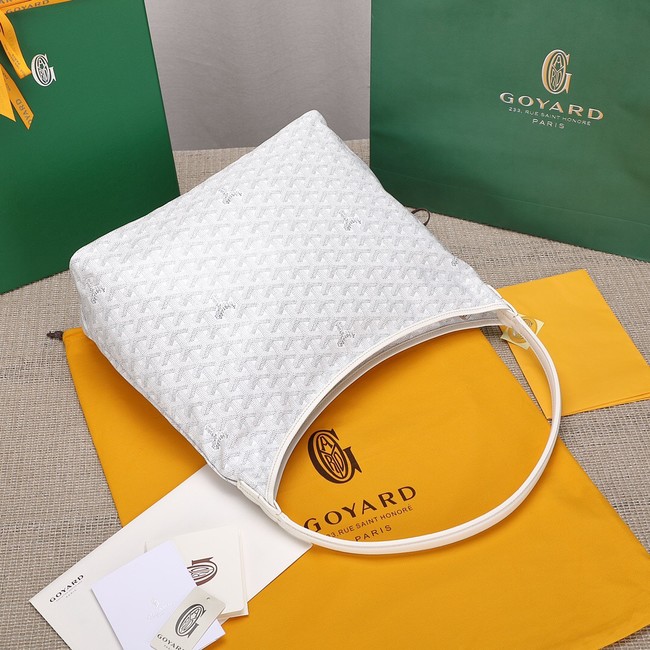 Goyard Calfskin Leather hobo bag G9983 white 