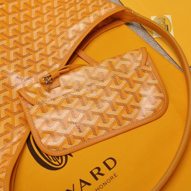 Goyard Calfskin Leather hobo bag G9983 yellow