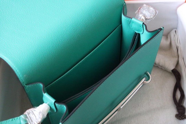 Hermes Roulis 19cm Evercolor 9D H9003 Lake water green&Silver