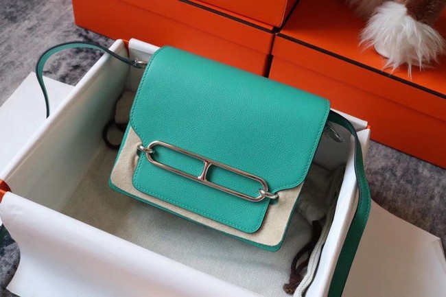 Hermes Roulis 19cm Evercolor 9D H9003 Lake water green&Silver