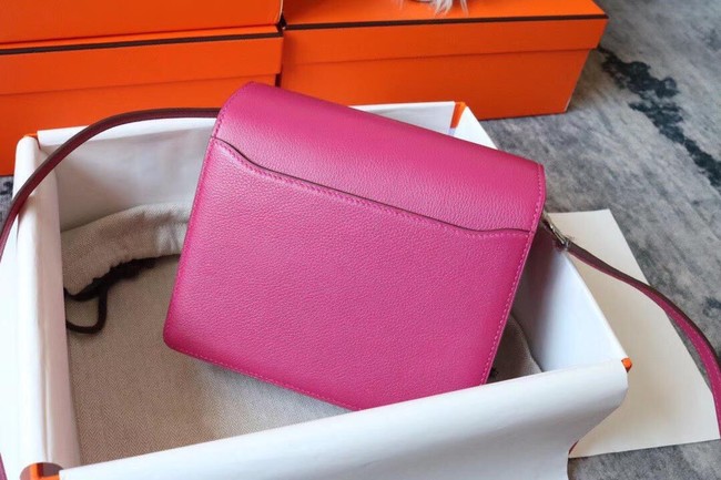 Hermes Roulis 19cm Evercolor 9D H9003 Plum&Silver